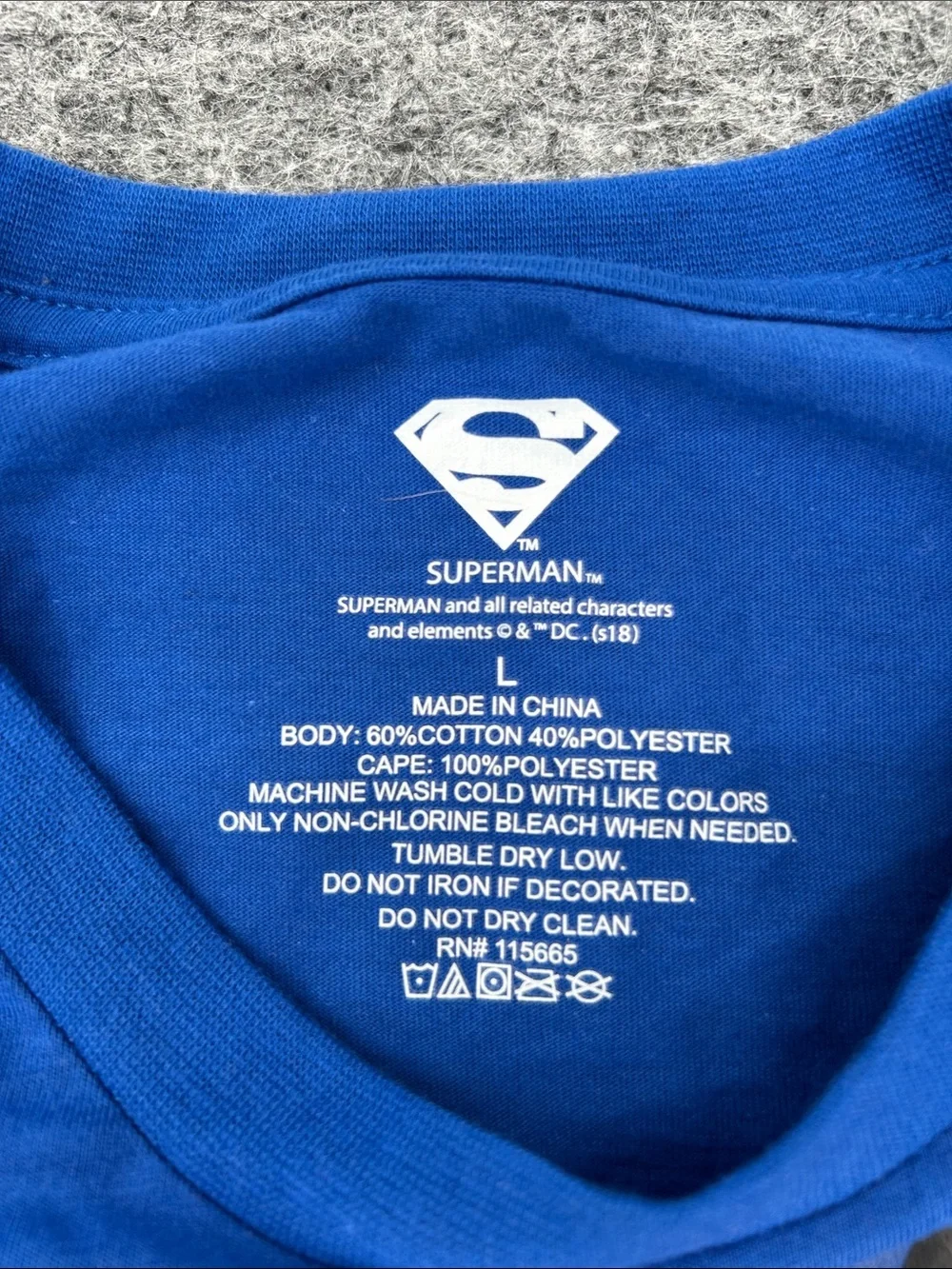 Motherhood DC Comics Superman Super Pregnant Maternity Costume Set Cape Sz M&L